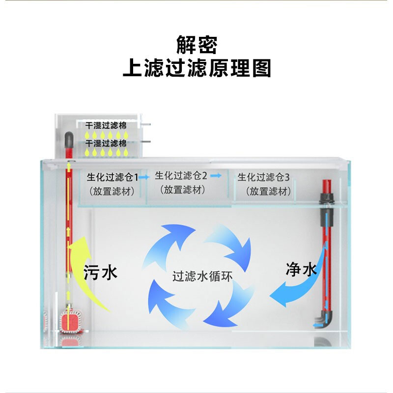 上濾、底濾組合缸